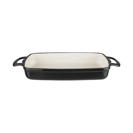 Plato de Hierro Fundido Rectangular Negro - 2,8L - Vogue