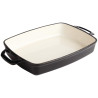 Plato de Hierro Fundido Rectangular Negro - 2,8L - Vogue