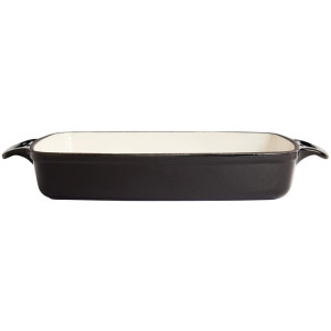 Plato de Hierro Fundido Rectangular Negro - 2,8L - Vogue