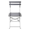 Chaises De Terrasse En Acier - Noires - Lot De 2 - Bolero - Fourniresto