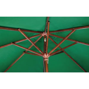 Parasol Cuadrado Verde - L 2500mm - Bolero