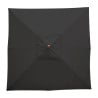 Parasol Cuadrado Negro - L 2500mm - Bolero