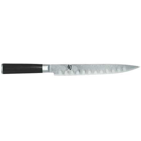 Cuchillo de Jamón Damasco Shun Hoja Alveolada 23 cm KAI