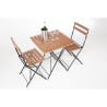 Bistro chairs in imitation wood - Set of 2 - Bolero - Fourniresto