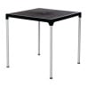 Mesa cuadrada con patas de aluminio negro 750mm - Bolero - Fourniresto