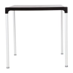 Mesa cuadrada con patas de aluminio negro 750mm - Bolero - Fourniresto