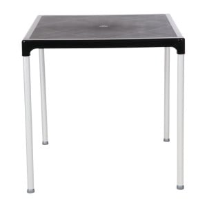 Mesa cuadrada con patas de aluminio negro 750mm - Bolero - Fourniresto