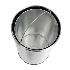 Cubo de basura Dome de acero inoxidable abierto - 40L - Bolero