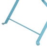 Chaises de terrasse en acier - bleu turquoise - Lot de 2 - Bolero - Fourniresto