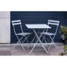 Square steel terrace table - grey - 600mm - Bolero - Fourniresto