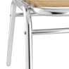 Sillas bistró fresno y aluminio - Lote de 4 - Bolero - Fourniresto