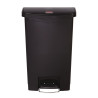 Cubo de basura con pedal frontal Slim Jim negro - 50L - Rubbermaid