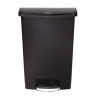 Cubo de basura con pedal frontal Slim Jim negro - 90L - Rubbermaid