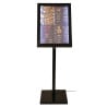 Black LED illuminated display stand - Securit - Fourniresto