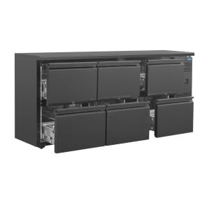 Back-Bar Series U 6 Drawers - 536L - Polar