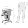 Planetary mixer 20L - Buffalo - Fourniresto