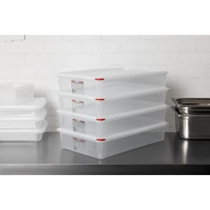 Caja de alimentos GN1/1 - 13,7L - Lote de 4 - Araven - Fourniresto