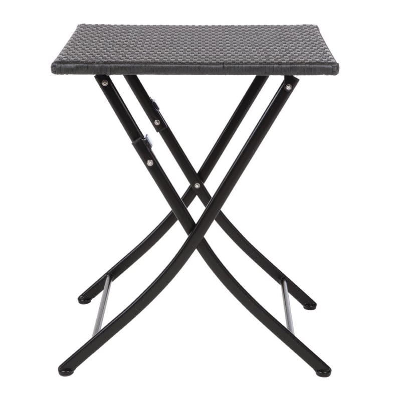 Table carrée pliable en rotin - 600mm - Bolero - Fourniresto