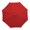 Red Round Parasol - 2.5 m - Bolero