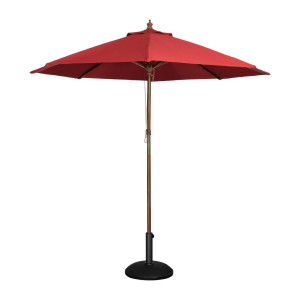 Sombrilla redonda de 3m roja - Bolero - Fourniresto