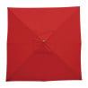 Parasol Carré Rouge - 2,5m - Bolero