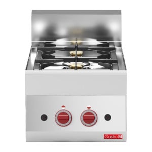 Fourneau 2 fuegos vivos gas para colocar 650 - Gastro M - Fourniresto