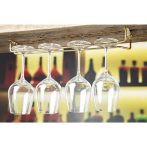 Soporte para copas de pie en latón 410mm - FourniResto - Fourniresto