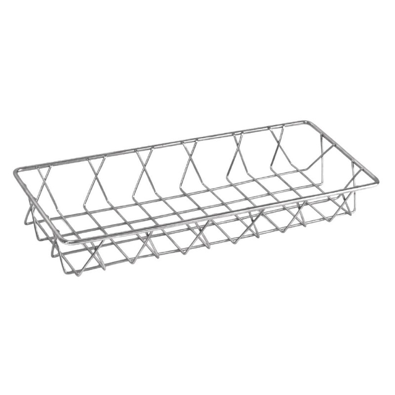 Panier de présentation inox 350 x 150 x 50mm - Olympia - Fourniresto