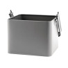 Galvanized grey table basket - 180x155x135mm - Olympia - Fourniresto