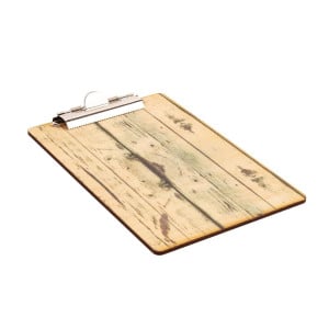 Light wood effect A5 menu holder - Olympia - Fourniresto