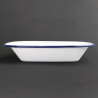 Enamelled steel serving dish 280x190x55mm - Set of 6 - Olympia - Fourniresto