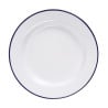 Assiette plate en acier émaillé 245mm - Lot de 6 - Olympia - Fourniresto