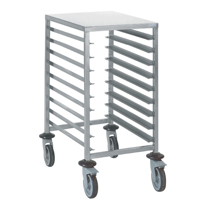 Euro standard sliding trolley 9 levels - 600 x 400 mm - Tournus