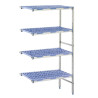 Modular Shelving Unit in Corner 4 Levels - W 649 x D 500mm - Tournus