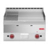 Plancha Gas Placa Media Lisa Media Ranurada- L 600 x P 600mm - Gastro M