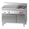 Plaque Coup De Feu Gas 650 y 2 Fuegos Vivos Sobre Horno A Gas y Armario Cerrado 650 - Gastro M