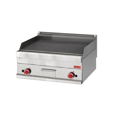 Plancha de gas 650 con placa lisa - Gastro M - Fourniresto