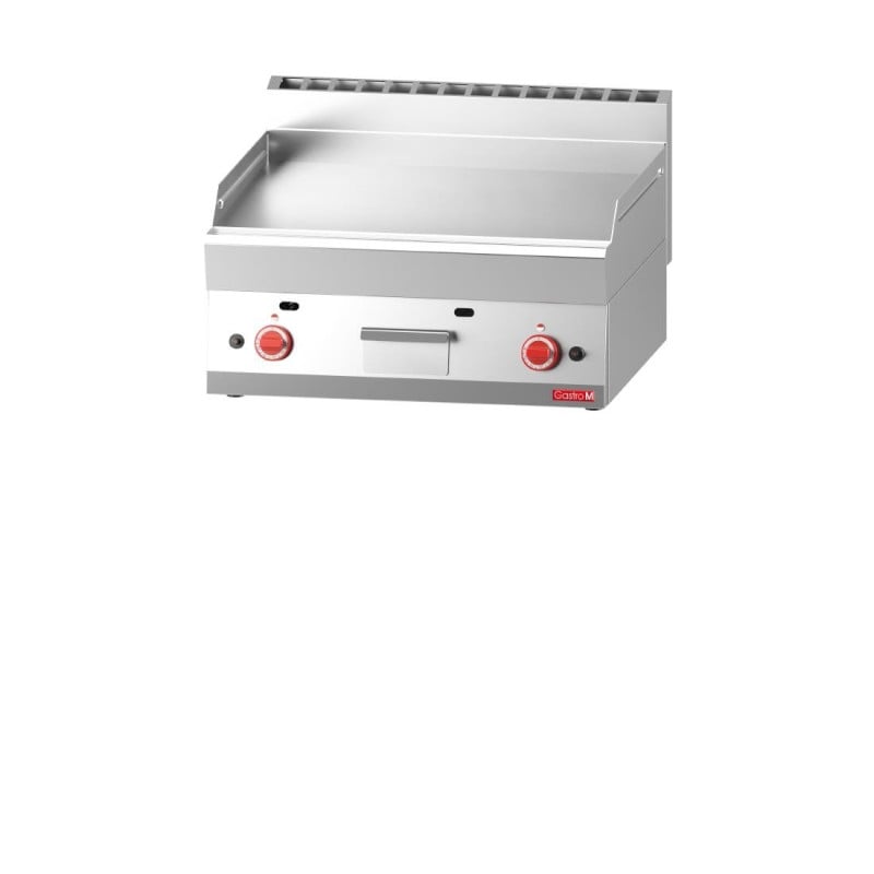 Plancha de gas 650 con placa lisa cromada - Gastro M - Fourniresto Plancha de gas 650 con placa lisa cromada - Gastro M - Fourniresto