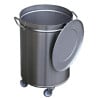 Poubelle en Inox avec Roues et Couvercle- 50L - Gastro M