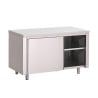 Mueble de acero inoxidable con puertas correderas - L 1000 x P 700mm - Gastro M