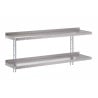 Estantería de pared de acero inoxidable sin soportes L 1000 x P 400mm - Gastro M