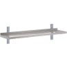 Estantería de pared de acero inoxidable sin soportes L 1000 x P 400mm - Gastro M