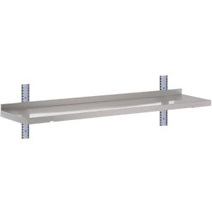 Stainless Steel Wall Shelf Without Brackets - W 1200 x D 400mm - Gastro M