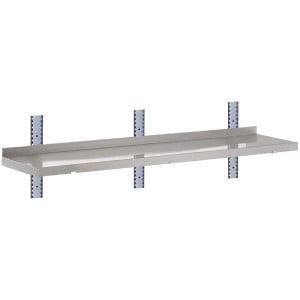 Estantería de pared de acero inoxidable sin soportes - L 1500 x P 400mm - Gastro M