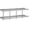 Etagère Murale en Inox Sans Supports-L 1800 X P 400mm - Gastro M