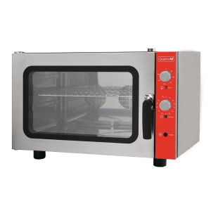 Horno eléctrico de convección de cuatro niveles con humidificador y puerta lateral - 400V - Gastro M