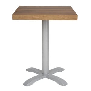 Plateau De Table Carré Effet Bois Chêne Rustique - L 600mm - Bolero