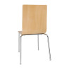 Silla respaldo cuadrado color natural - Juego de 4 - Bolero - Fourniresto