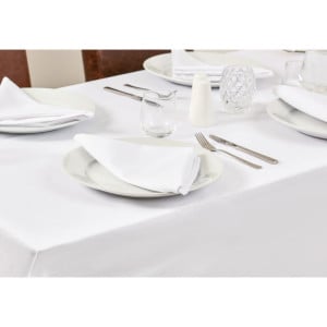 White tablecloth 1350 x 1780 mm - Mitre Essentials - Fourniresto