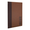 Contemporary A4 Light Brown Menu Cover - Securit - Fourniresto